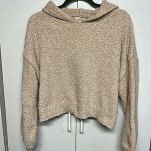 Kaisley Cropped Fuzzy Hoodie ✝️